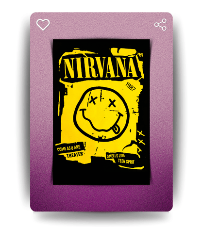 Nirvana Wall Poster | Band | Music Print