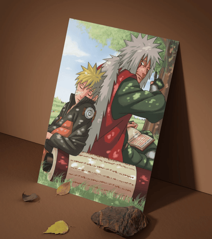 Naruto & Jiraiya Wall Poster | Naruto | Anime Print