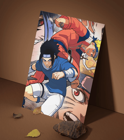 Naruto vs Sasuke Wall Poster | Naruto | Anime Print