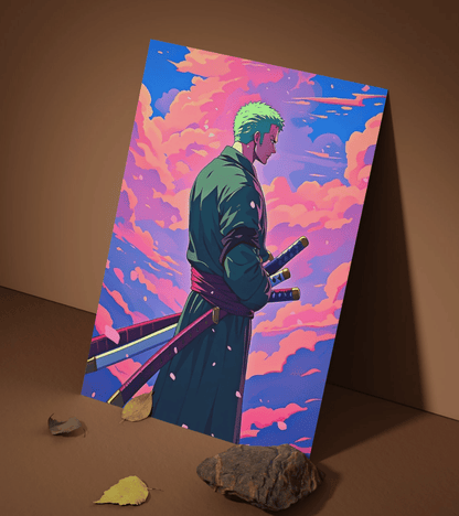 Zoro Aesthetic Wall Poster | One Piece | Anime Print