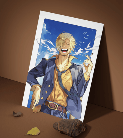 Blackleg Sanji Wall Poster | One Piece | Anime Print