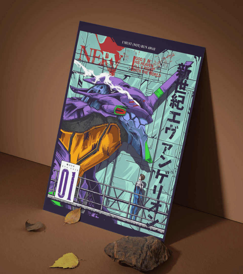 EVA Unit 01 Wall Poster | Neon Genesis Evangelion | Anime Print