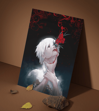 Kaneki Flower Wall Poster | Tokyo Ghoul | Anime Print