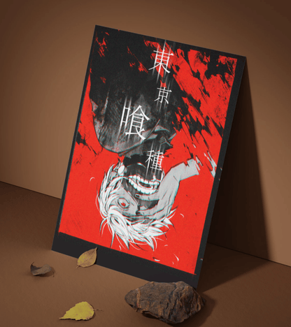 Kaneki Upside Down Wall Poster | Tokyo Ghoul | Anime Print