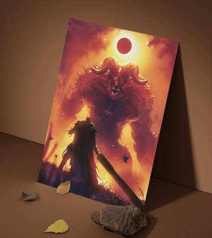 Guts vs Zodd Wall Poster | Berserk | Anime Print