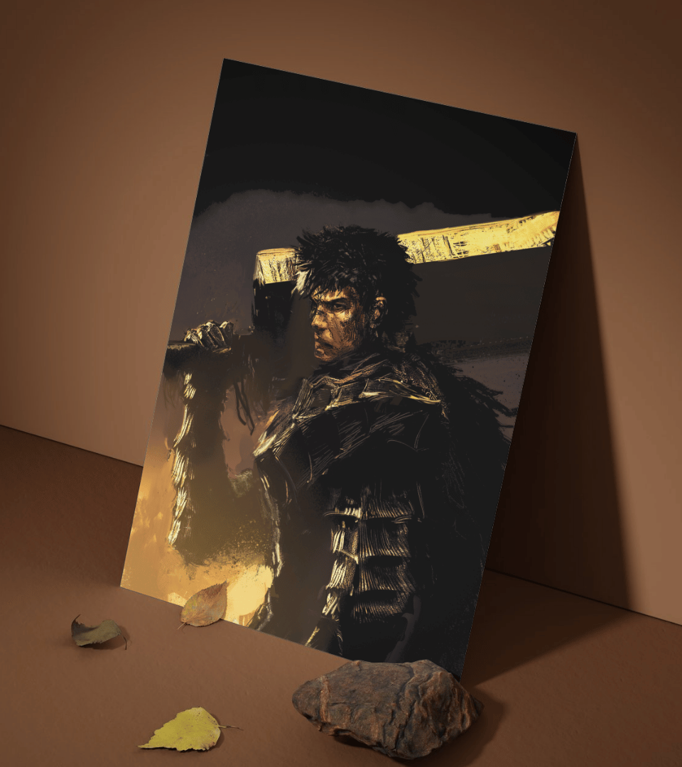 Guts Wall Poster | Berserk | Anime Print