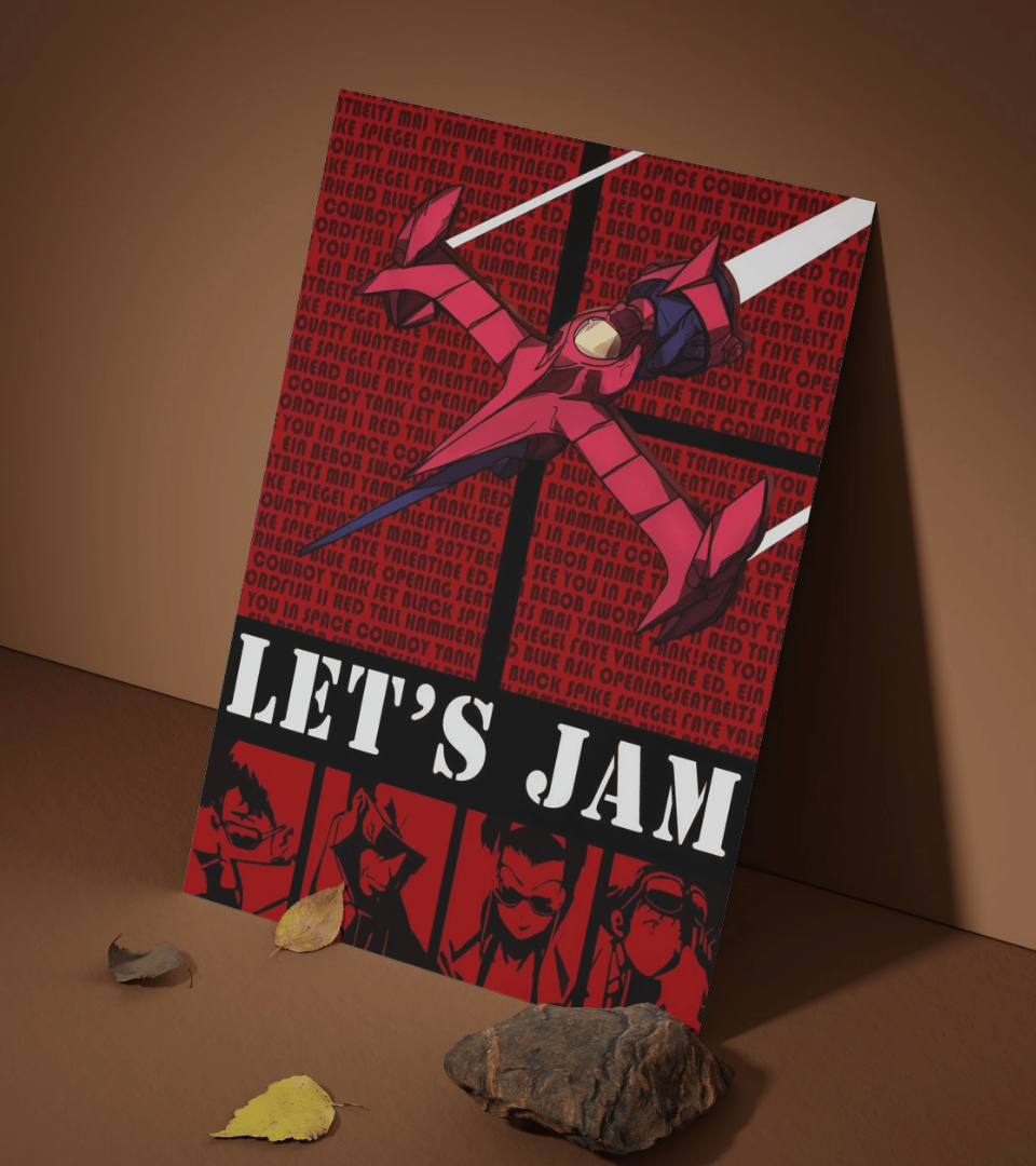 Lets Jam Wall Poster | Cowboy Bepop | Anime Print