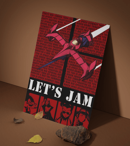 Lets Jam Wall Poster | Cowboy Bepop | Anime Print