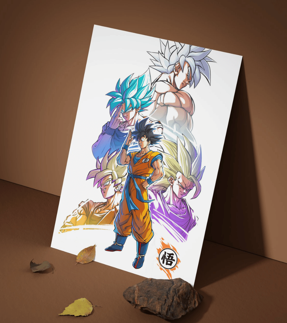 Goku Saiyan's Wall Poster | Dragon Ball | Anime Print