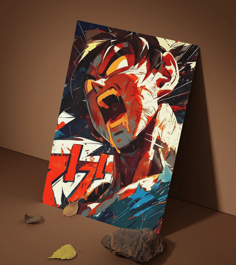 Goku Abstract Wall Poster | Dragon Ball | Anime Print