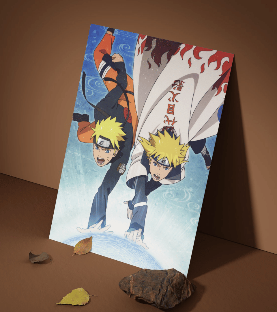 Naruto & Minato Wall Poster | Naruto | Anime Print