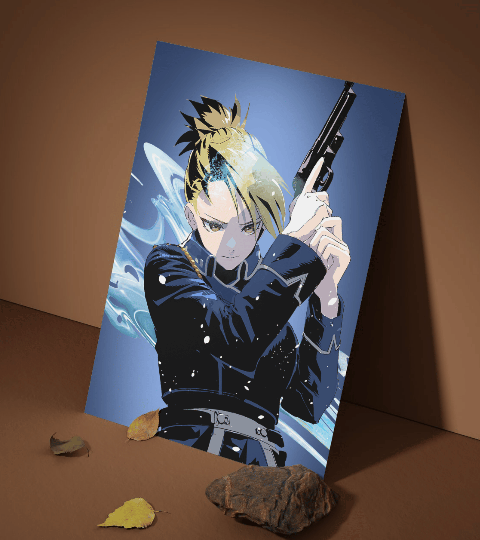 Riza Hawkeye Wall Poster | Full Metal Alchemist Brotherhood | Anime Print