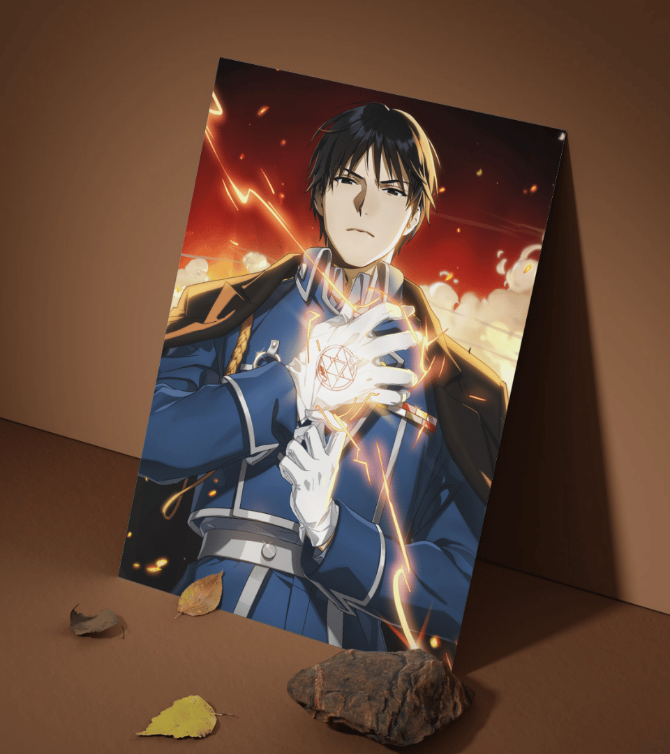 Roy Mustang Wall Poster | Full Metal Alchemist Brotherhood | Anime Print