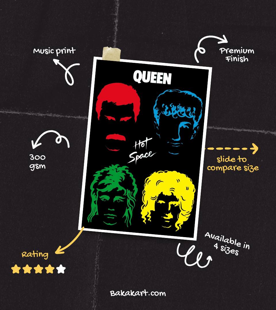 Queen Wall Poster | Band | Music Print