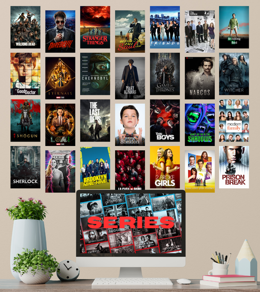 50 Pcs Series Poster Set | Movies | Wall Collage Kits