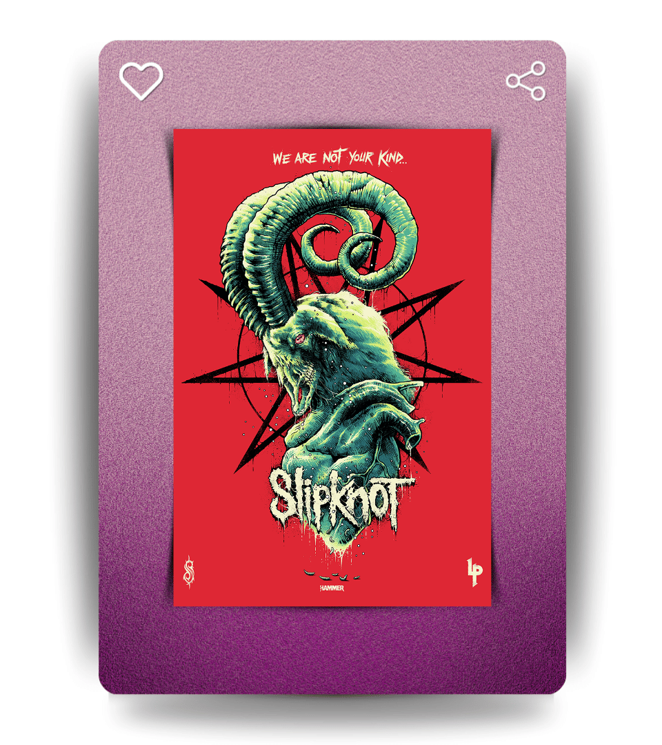 Slipknot Wall Poster | Band | Music Print