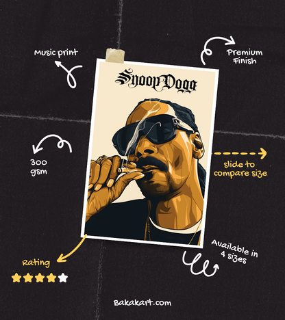 Snoop Dogg Wall Poster | Artist | Music Print