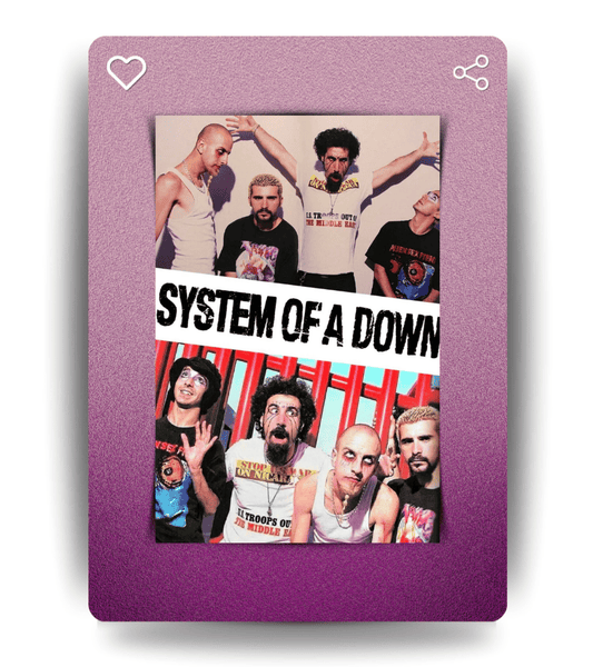 System Of The Down Wall Poster | Band | Music Print