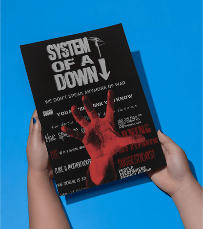 System Of The Down Wall Poster | Band | Music Print