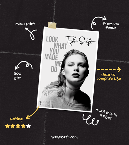 Taylor Swift Wall Poster | Artist | Music Print