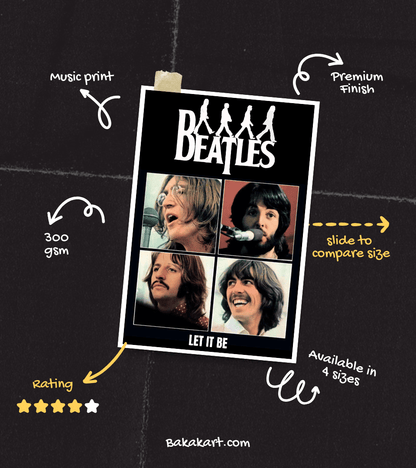 The Beatles Wall Poster | Band | Music Print