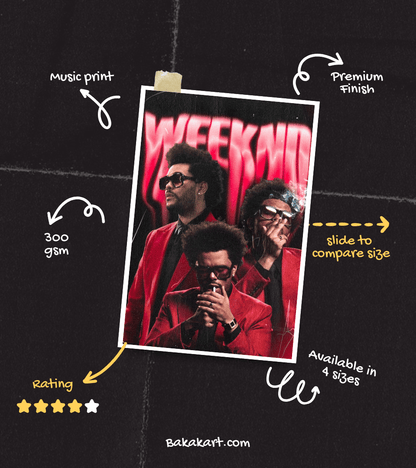 The Weeknd Wall Poster | Artist | Music Print