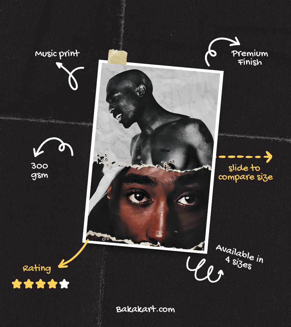 Tupac Shakur Wall Poster | Artist | Music Print