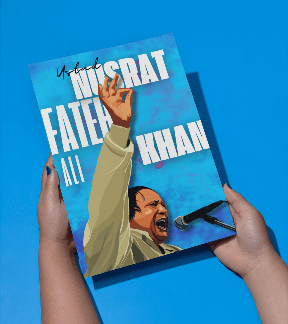 Ustad Nusrat Fateh Ali Khan Wall Poster | Artist | Music Print