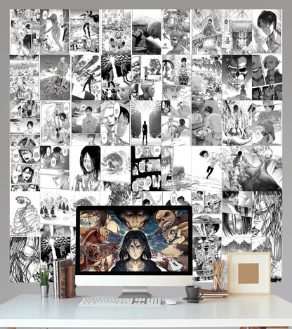 50 Pcs Attack on Titan Manga Set |  Manga Panel Kits