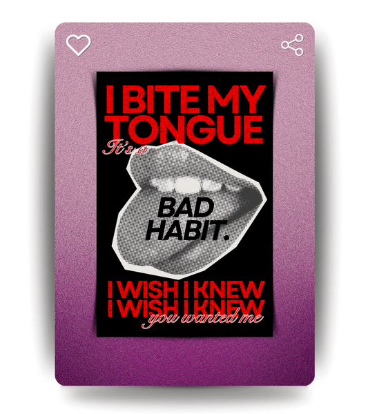 Bad Habit Typography Wall Poster | Steve Lacy | Music Print